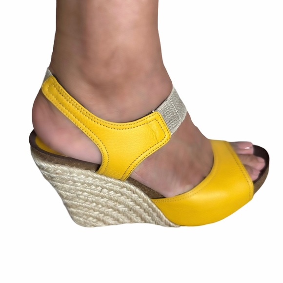 Donald J Pliner Ginny Espadrille Cork Wedge Sandals Size 7M - Picture 16 of 16